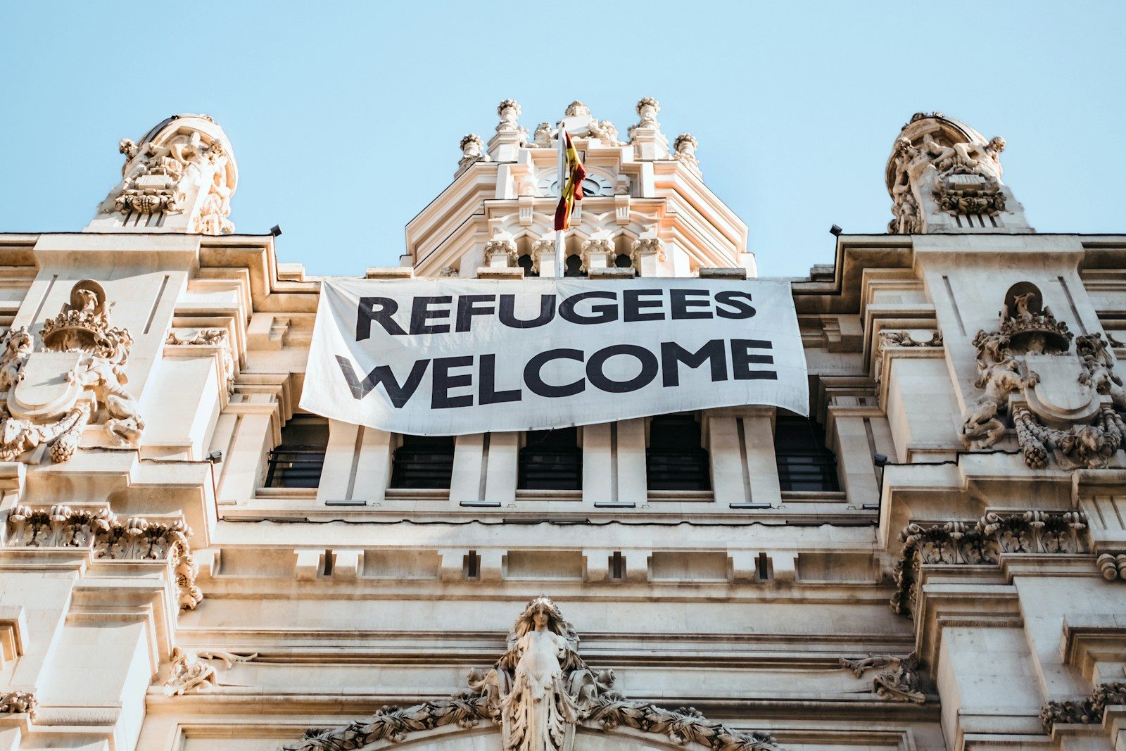 What pushed the number of displaced people down?